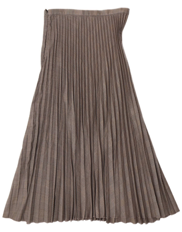 H&M Damska plisowana spódnica nożowa EU 38 Medium W28 Szary poliester w pepitkę