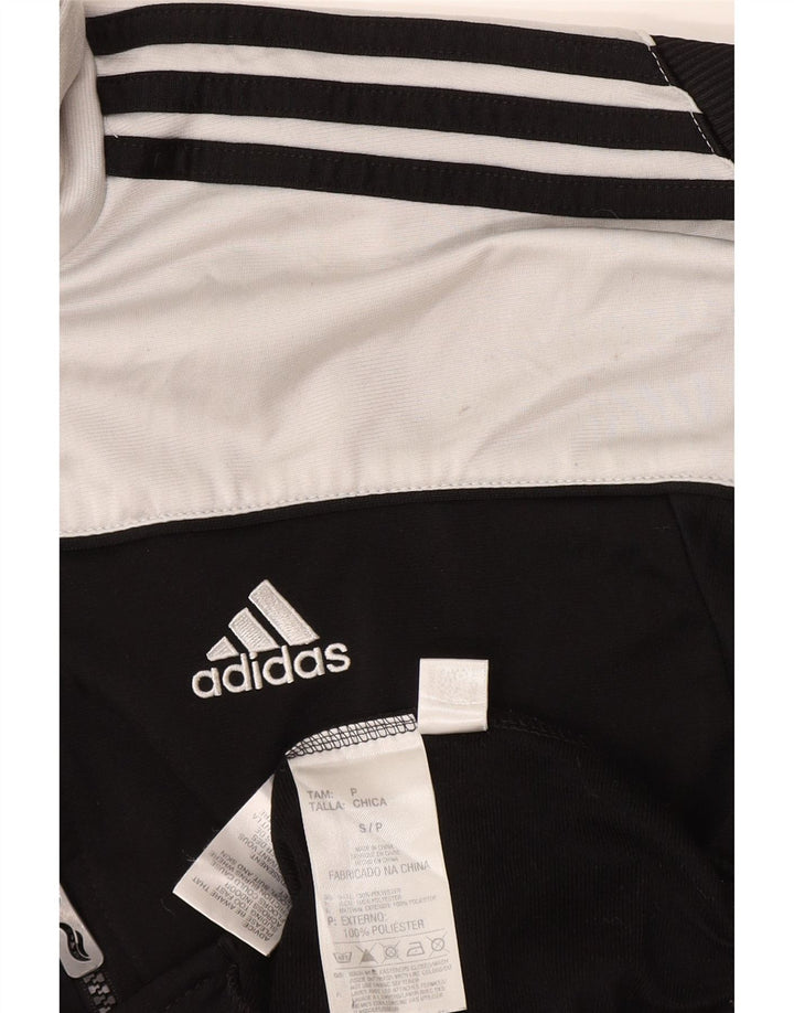 Adidas Męska bluza dresowa, mała, czarna, poliestrowa z blokami kolorów