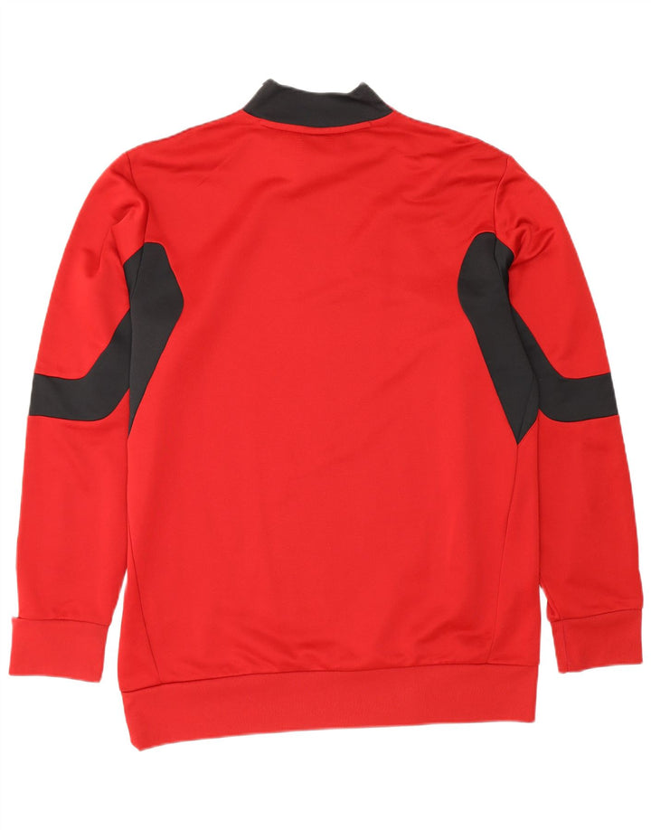 Bluza męska Adidas Jumper UK 42/44 Duży czerwony poliester z blokami kolorów