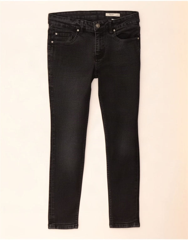 Marks & Spencer Damskie The Ivy Crop Skinny Jeans UK 12 Medium W30 L24 Czarne