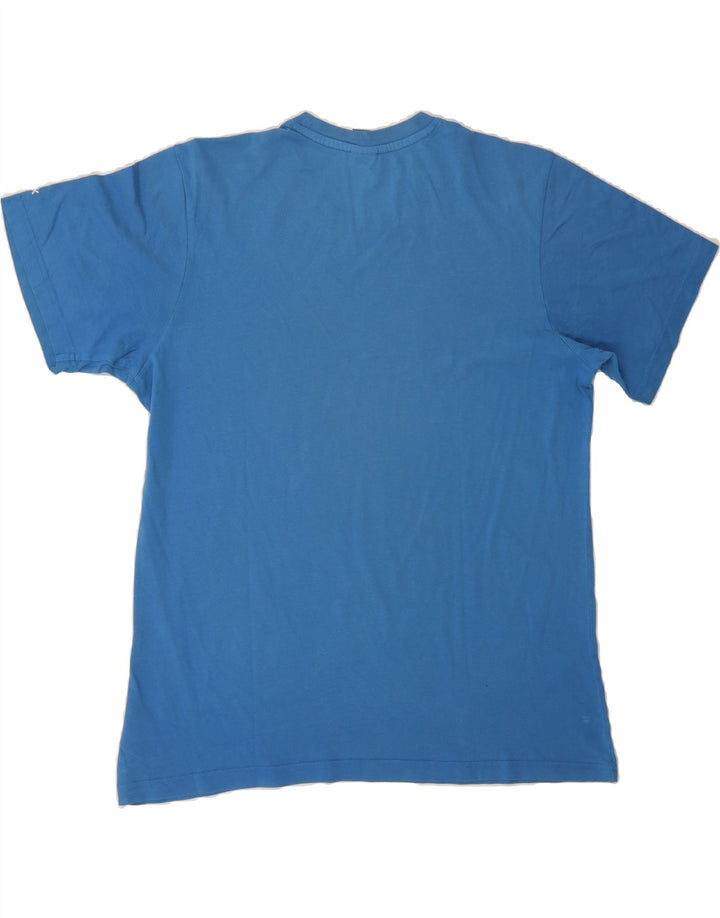 REEBOK Mens Graphic T-Shirt Top Large Blue Cotton Vintage Reebok and Second-Hand Reebok from Messina Hembry 