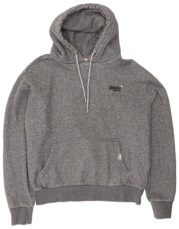 Męski sweter z kapturem Superdry XL, szary, bawełniany