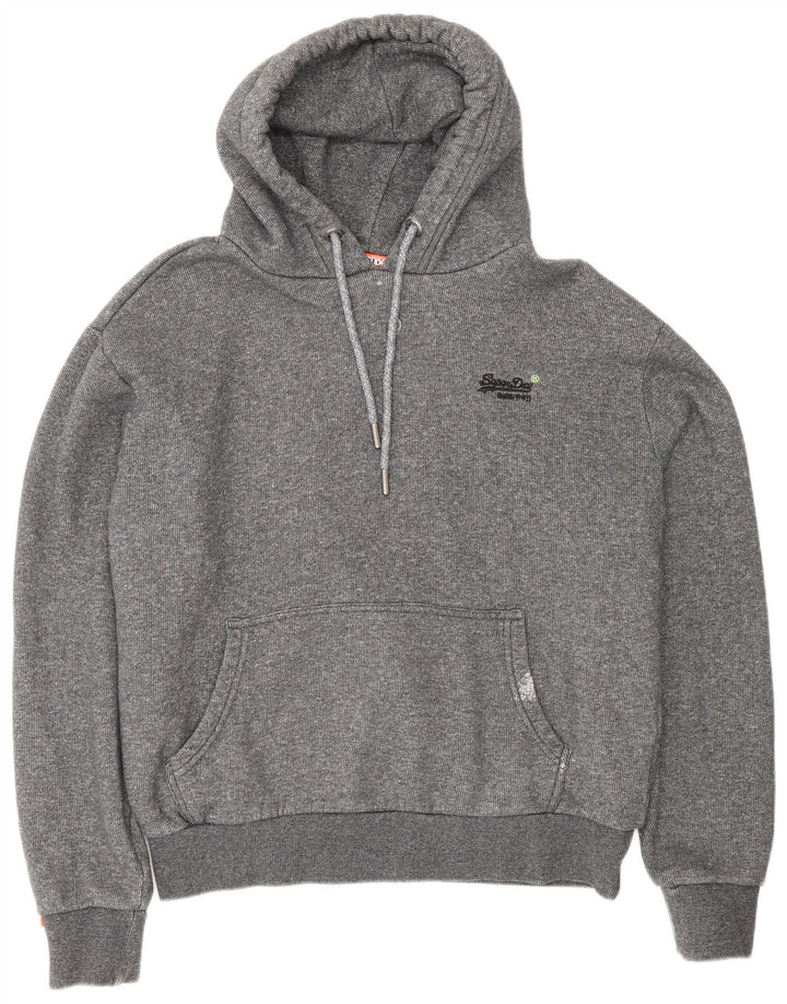 Męski sweter z kapturem Superdry XL, szary, bawełniany