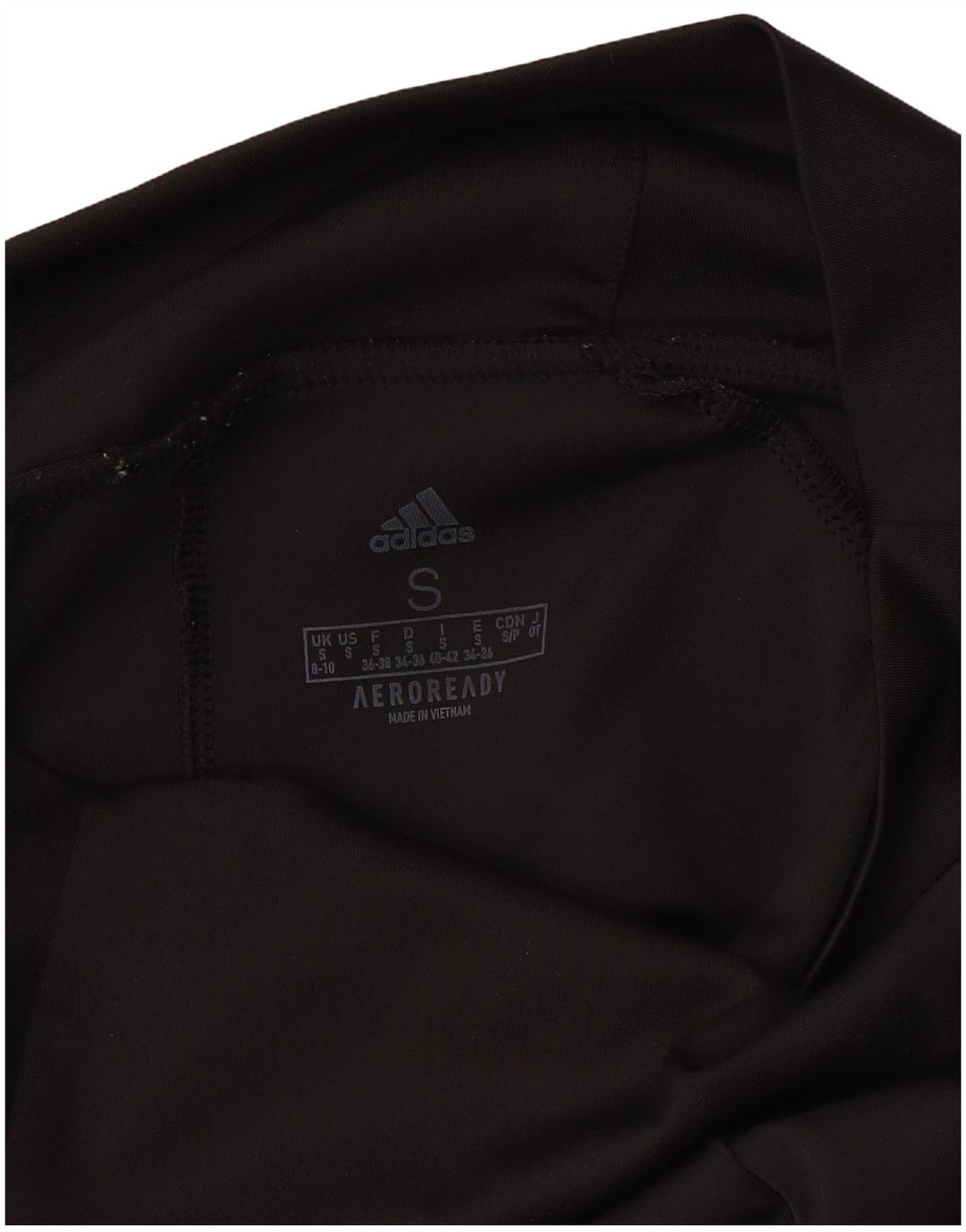 ADIDAS Womens Aeroready Leggings UK 8/10 Small  Black Polyester