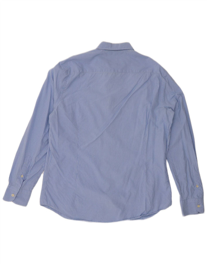 Koszula męska MASSIMO DUTTI Slim Fit XL, niebieska kratka