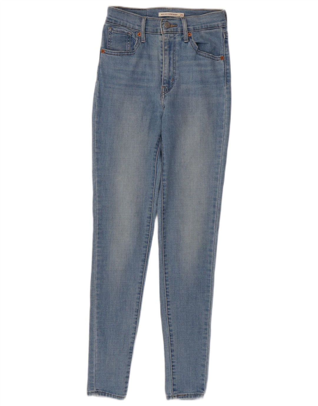 Damskie jeansy LEVI'S Mile High Super Skinny W25 L30 Niebieskie bawełniane