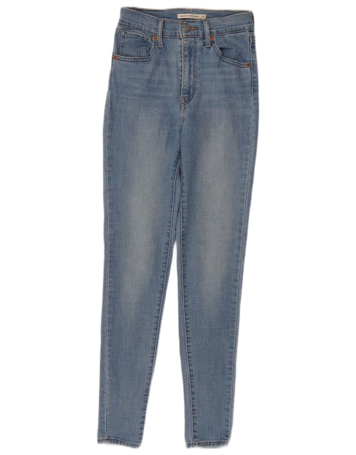 Damskie jeansy LEVI'S Mile High Super Skinny W25 L30 Niebieskie bawełniane