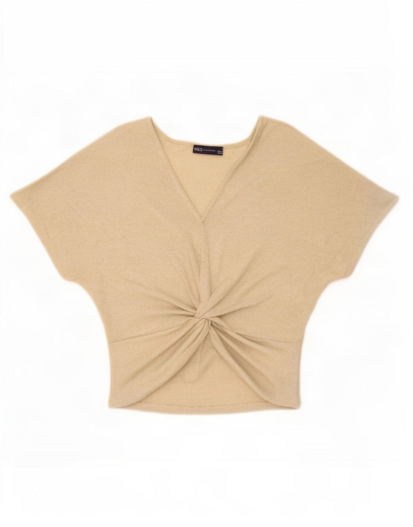 Bluzka damska Marks & Spencer Top UK 8 Small Gold Wiskoza