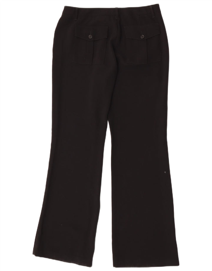 Damskie spodnie Chino Bootcut Benetton IT 44 Medium W28 L32 Czarny poliester