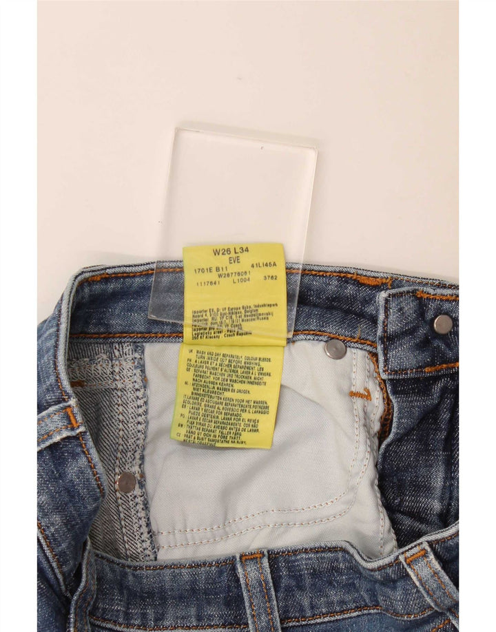 Jeansy damskie Wrangler Eve Bootcut W26 L29 Niebieskie bawełniane