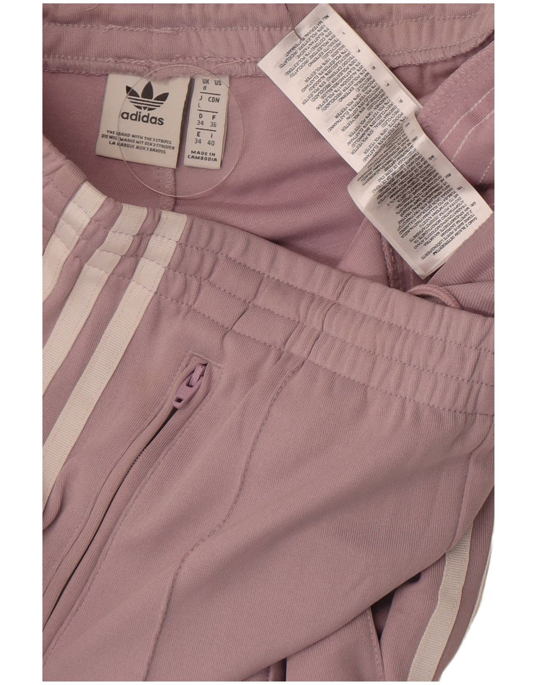 Damskie spodnie dresowe Adidas UK 8 Mały fioletowy poliester