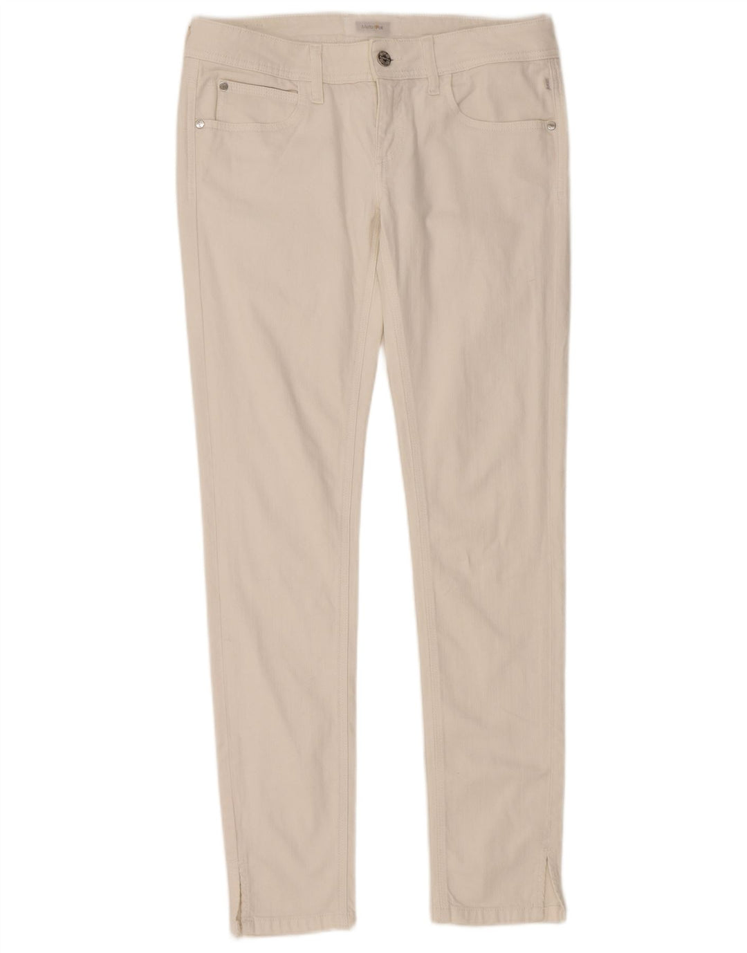 Damskie dżinsy rurki MELTIN' POT W29 L32 Biała bawełna