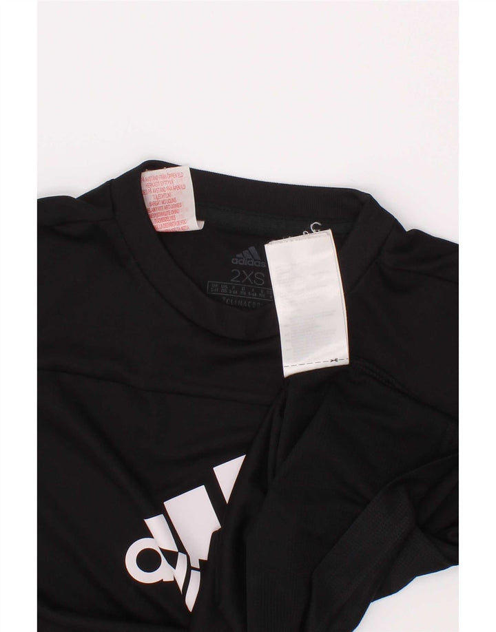 Chłopięca koszulka Adidas Climacool Graphic Top 5-6 lat 2XS Czarny poliester