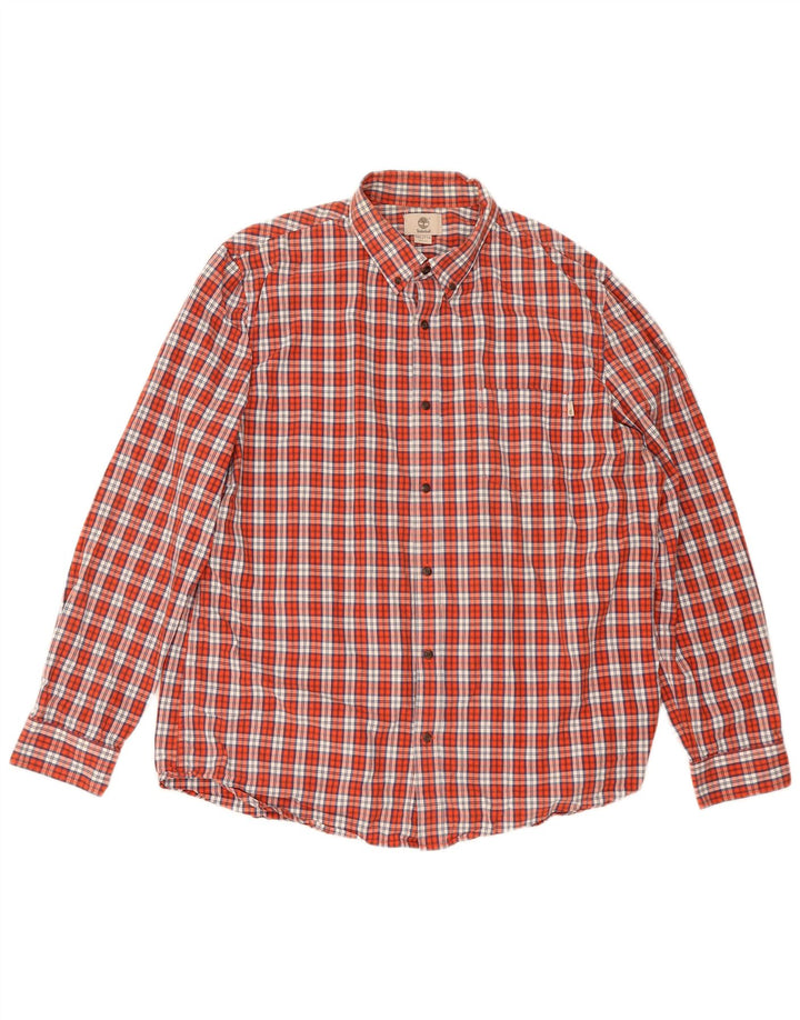 Koszula męska Timberland Slim Fit 2XL, bawełniana w czerwoną kratę