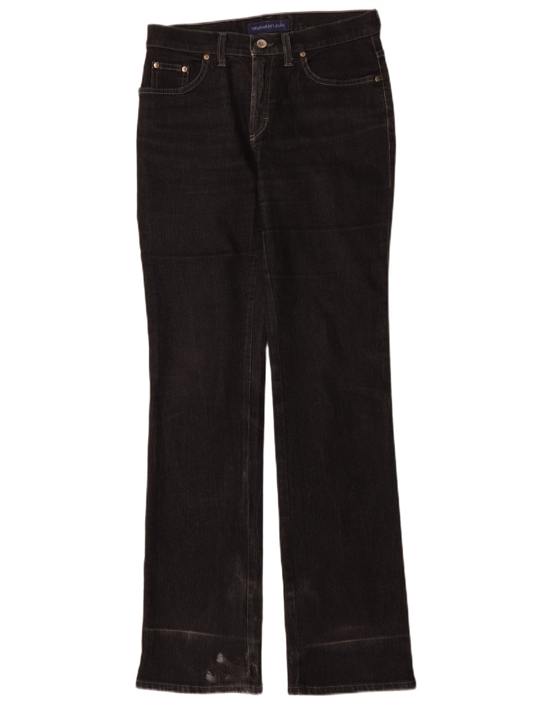 Damskie jeansy Bootcut Trussardi IT 42 Medium W26 L33 Czarna bawełna