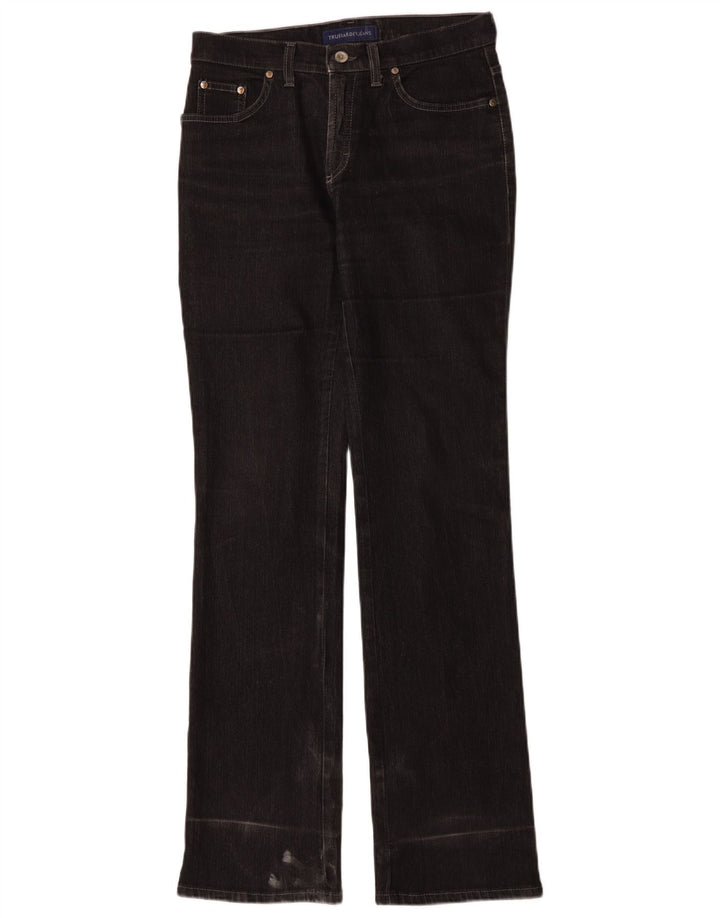 Damskie jeansy Bootcut Trussardi IT 42 Medium W26 L33 Czarna bawełna