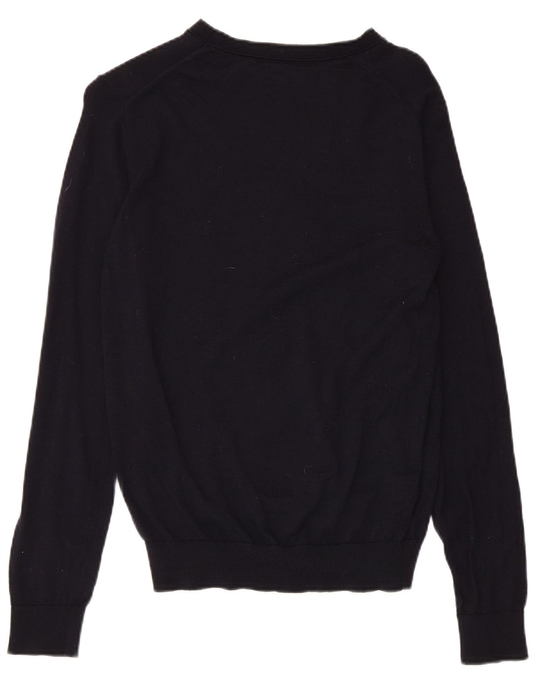 Damski sweter z dekoltem w łódkę REISS UK 12 Średni granatowy wełniany