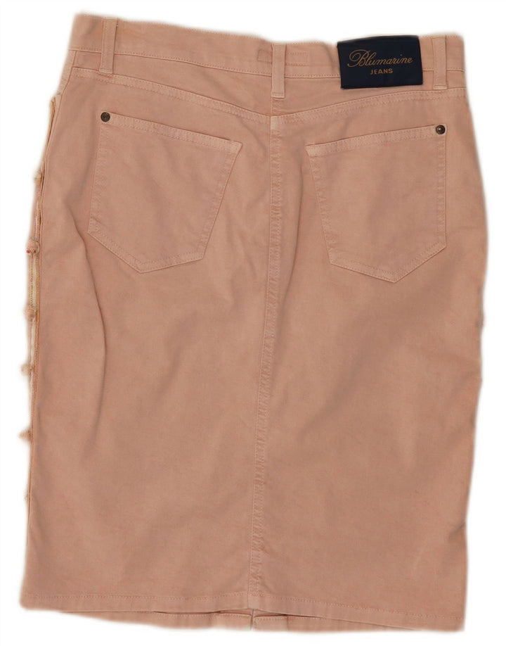 Damska spódnica dżinsowa Blumarine IT 42 Medium W30 Różowa bawełna