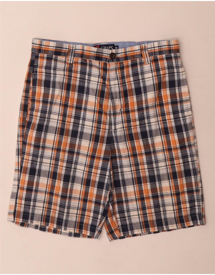 Męskie spodenki Chino Chaps W32 w średnią granatową kratkę