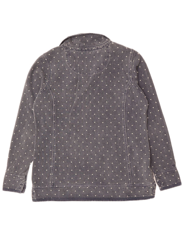 Damska bluza z zamkiem błyskawicznym Fat Face UK 14, duża, granatowa w cętki