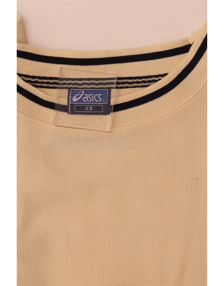 Męska koszulka t-shirtowa ASICS XS, beżowa