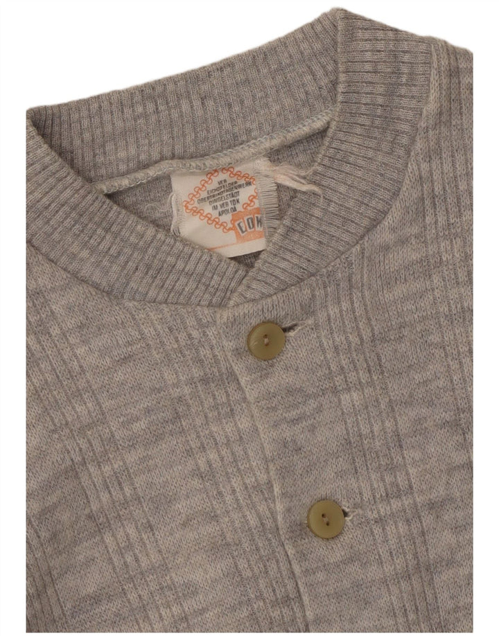 Sweter damski w stylu vintage, UK 14, średni szary