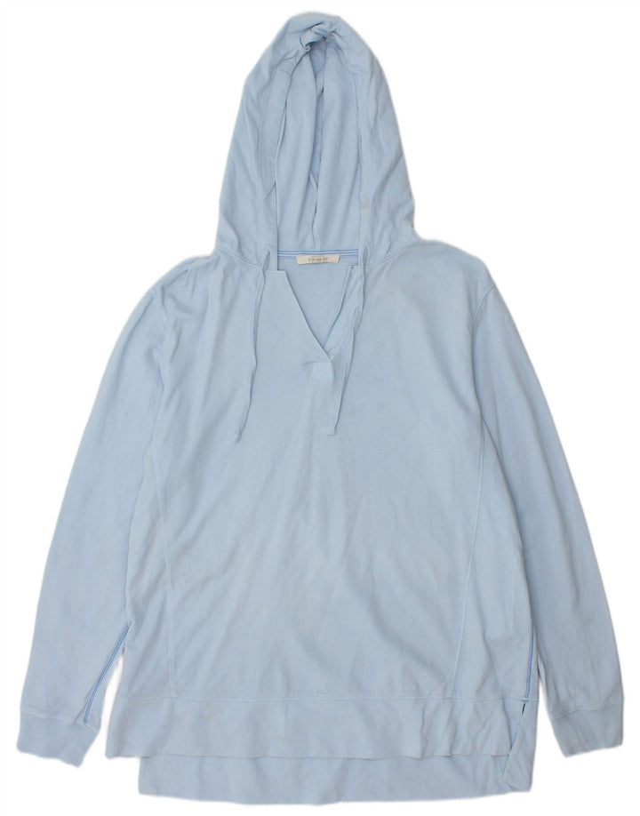 Damski sweter z kapturem WHITE STUFF UK 12, średni niebieski, bawełniany