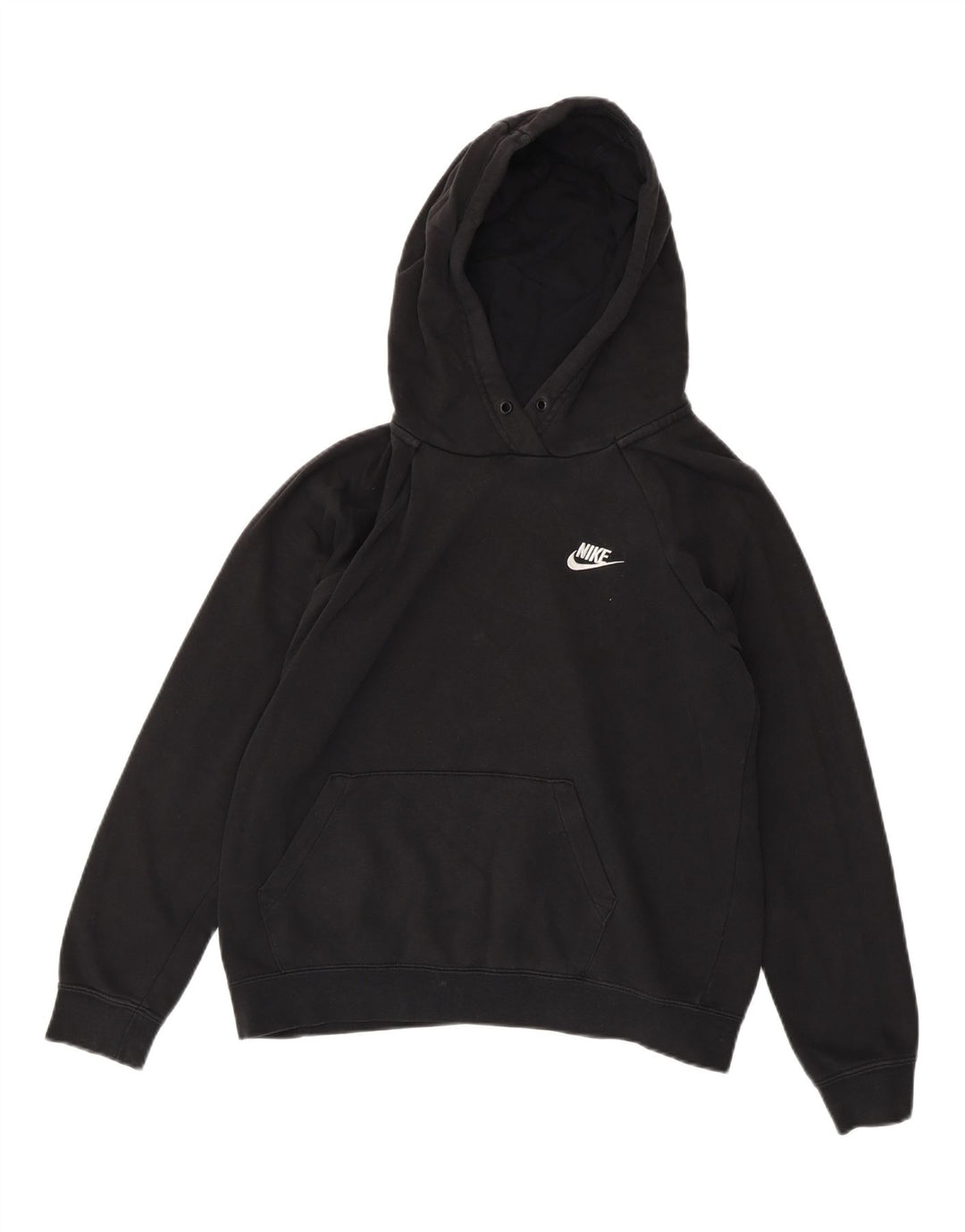 Damski sweter oversize z kapturem NIKE UK 14, średni czarny, bawełniany