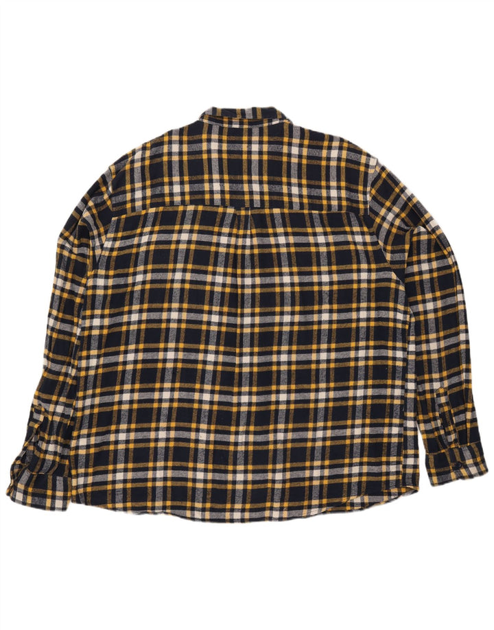 Męska koszula flanelowa Mountain Warehouse 4XL, bawełniana, granatowa w kratkę