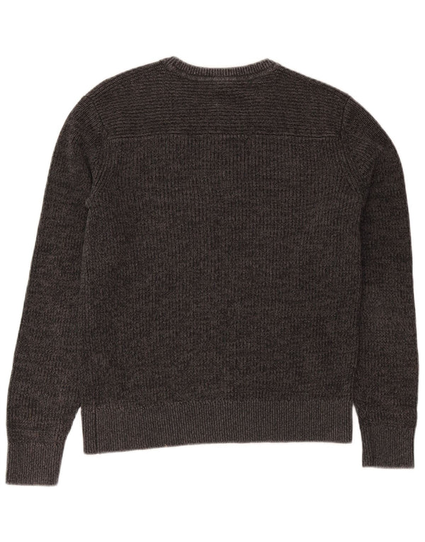 Męski sweter Gap z okrągłym dekoltem XS, szary, bawełniany