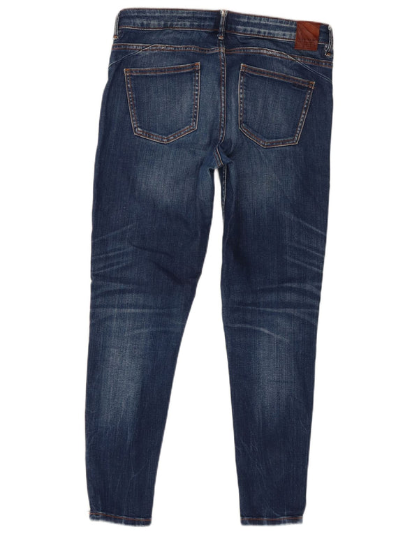 Damskie dżinsy rurki Zara w trudnej sytuacji EU 38 Small W28 L27 Niebieskie