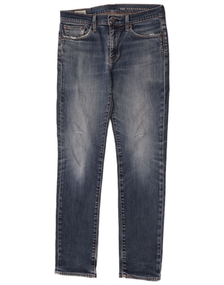 Damskie jeansy Levi's 511 Slim W32 L34 Niebieskie bawełniane