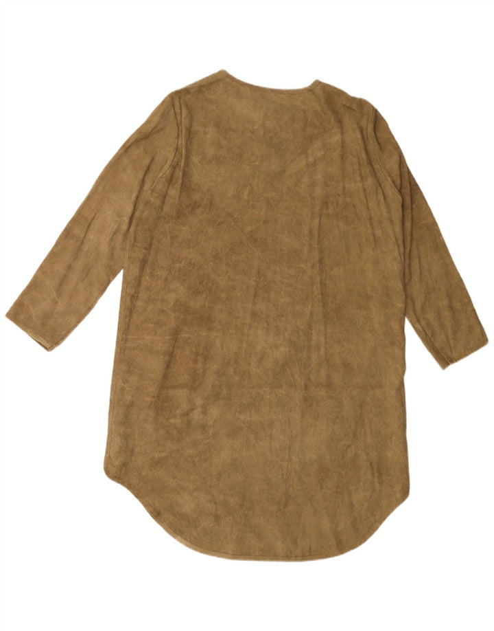 Damska sukienka koszulowa ZARA UK 14 Lyocell w kolorze średniozielonym