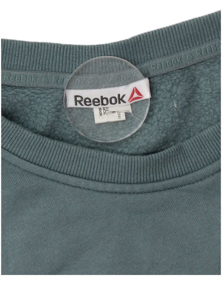 Damska bluza Reebok Graphic Jumper UK 14, duża niebieska