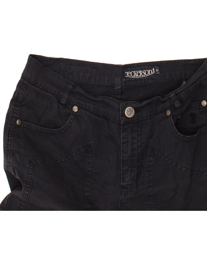 JECKERSON Womens Bermuda Shorts W27 Small Black Cotton Vintage Jeckerson and Second-Hand Jeckerson from Messina Hembry 