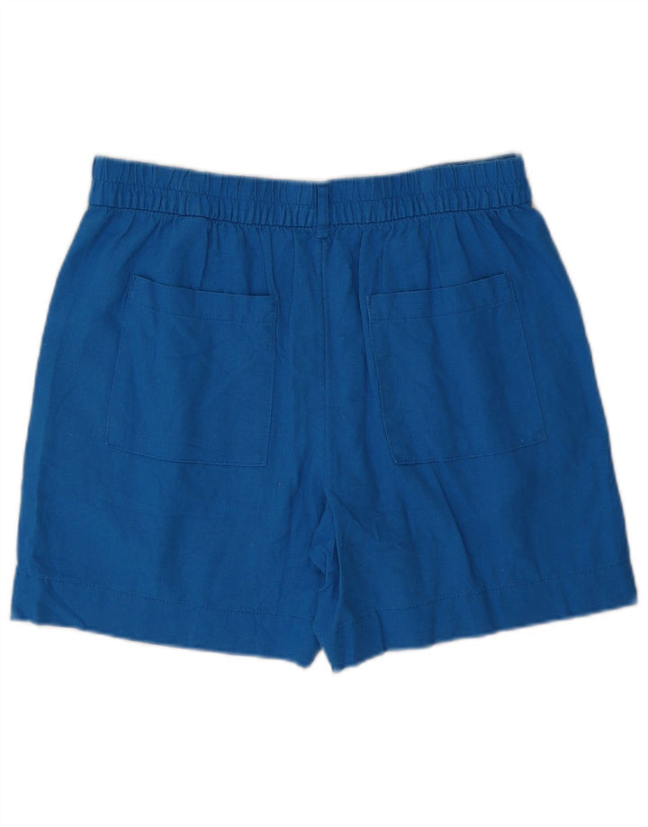 Damskie spodenki Chino MARKS & SPENCER UK 12 Medium W32 Niebieskie lniane
