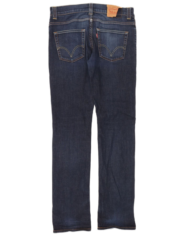 Męskie jeansy Levi's 511 Slim W33 L34 Granatowa bawełna