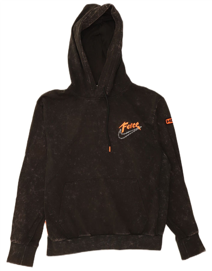 Męska bluza z kapturem Nike Dri Fit, średnia bawełna w kolorze khaki z plamkami