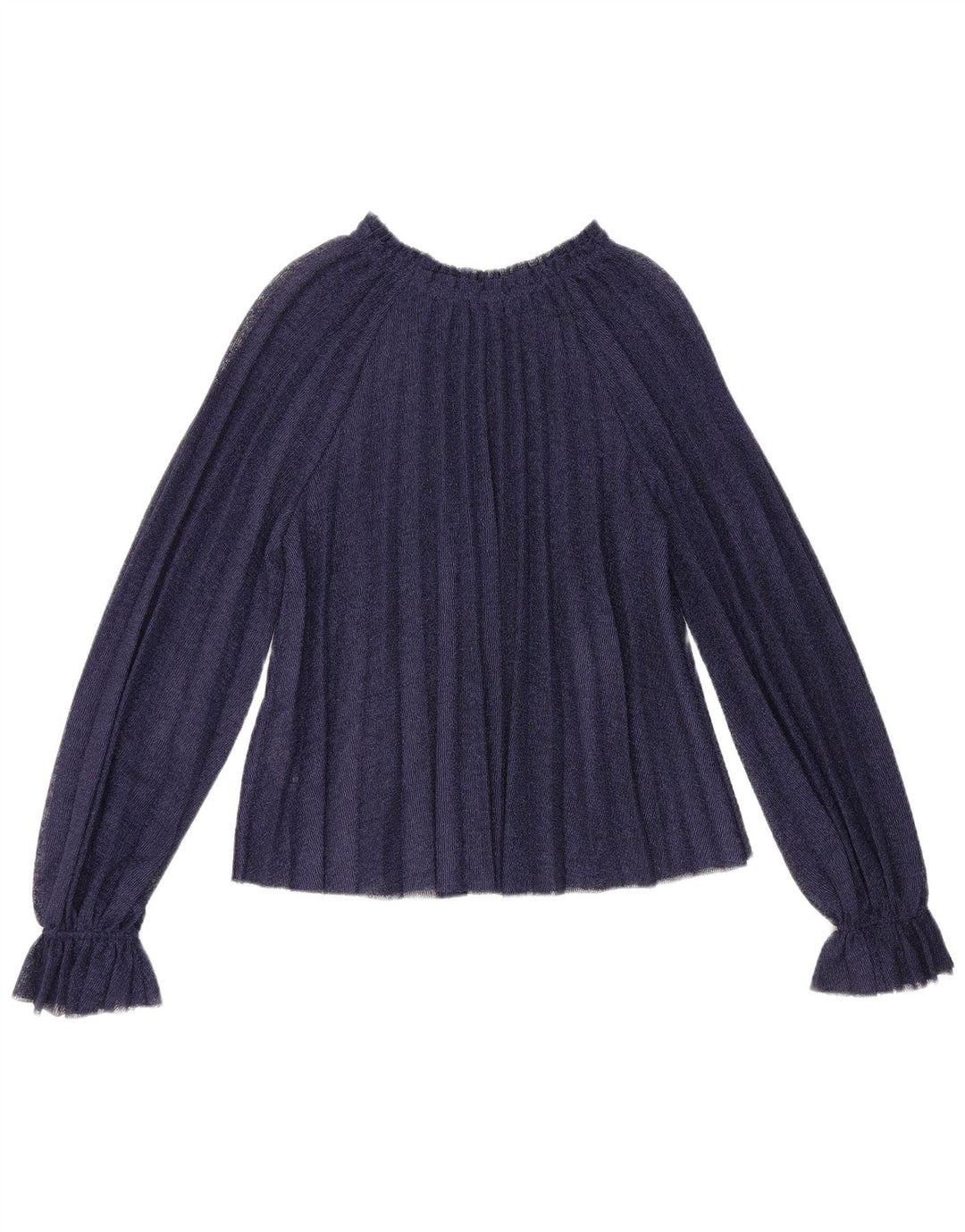 Damska bluzka oversize z długim rękawem Zara Top UK 10, mała, granatowa