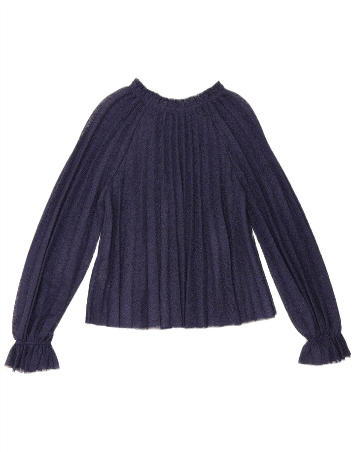 Damska bluzka oversize z długim rękawem Zara Top UK 10, mała, granatowa