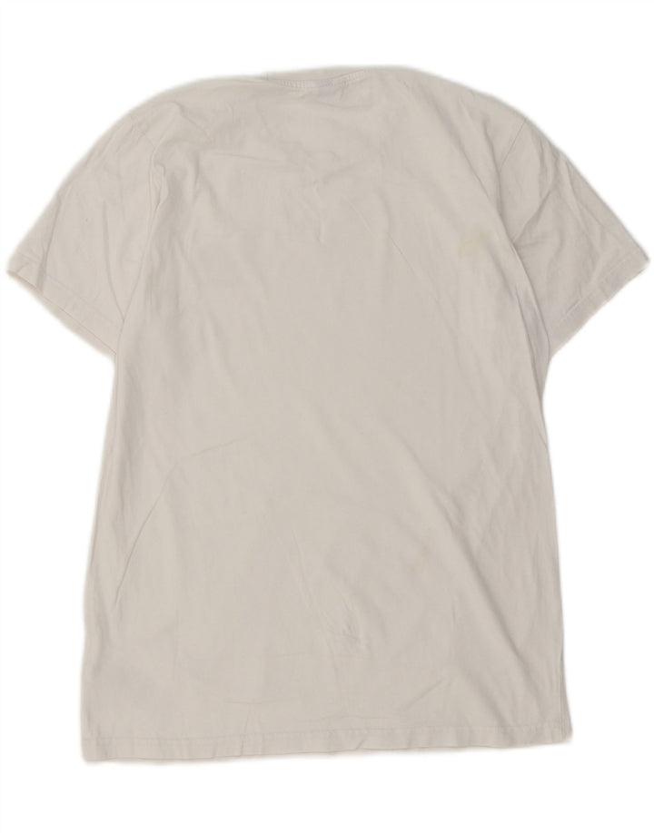 T-shirt męski Ellesse, mały, biały, bawełniany