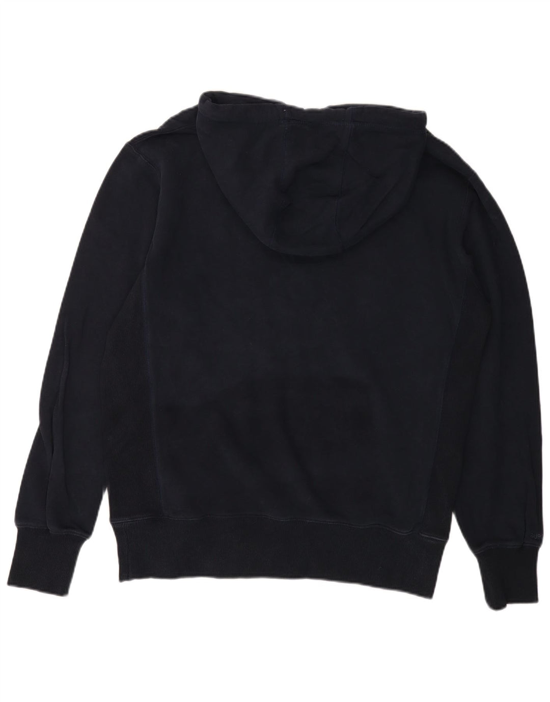 SUPERDRY Męski sweter z kapturem, duży, granatowy, bawełniany