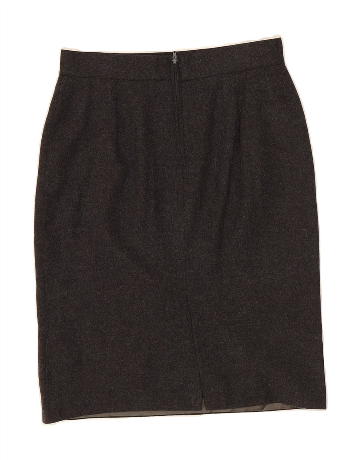 LES COPAINS Womens Pencil Skirt IT 42 Medium W28  Grey Wool Vintage Les Copains and Second-Hand Les Copains from Messina Hembry 