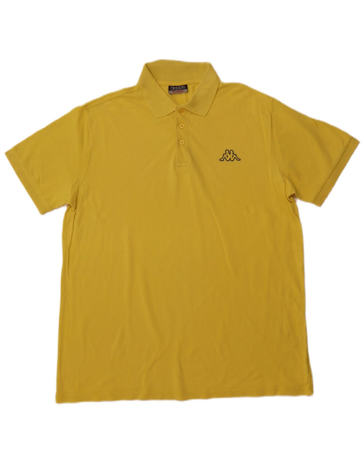 Męska koszulka polo KAPPA XL, żółta, bawełniana