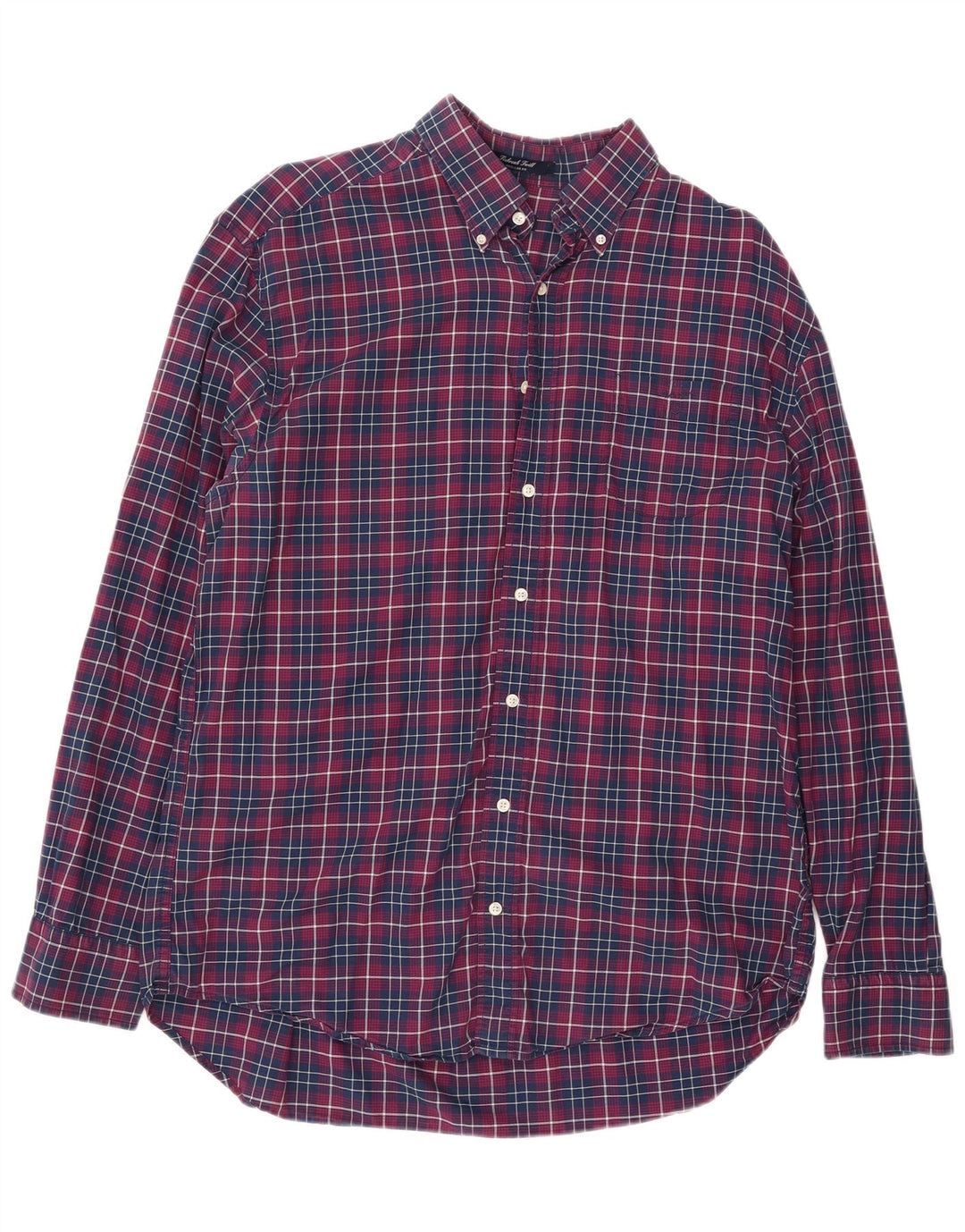 Koszula męska GANT o regularnym kroju XL, bawełniana w granatową kratkę