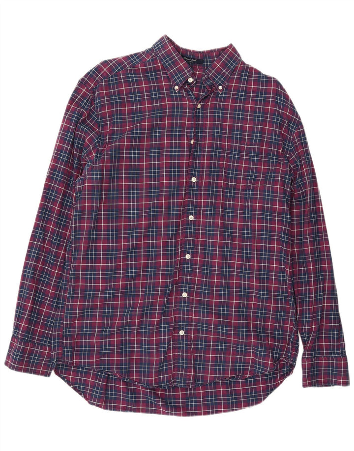 Koszula męska GANT o regularnym kroju XL, bawełniana w granatową kratkę