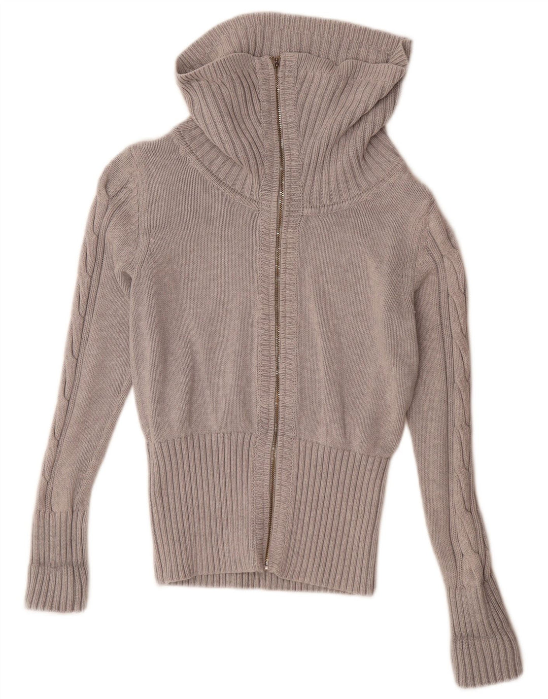 Sweter damski Tommy Hilfiger z pełnym zamkiem, UK 14, średni szary