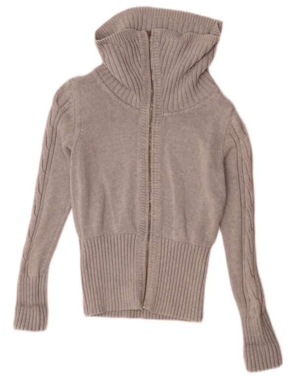 Sweter damski Tommy Hilfiger z pełnym zamkiem, UK 14, średni szary