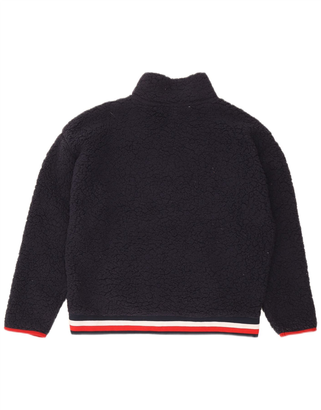 Damski sweter polarowy TOMMY HILFIGER z zamkiem błyskawicznym, UK 18 XL, granatowy, poliester