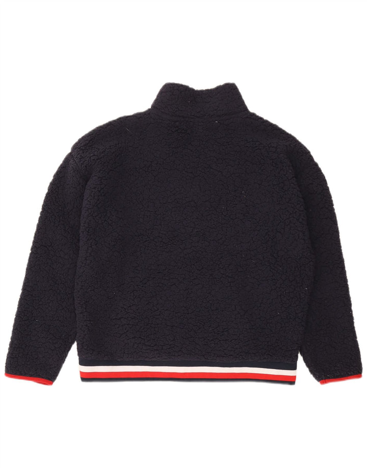 Damski sweter polarowy TOMMY HILFIGER z zamkiem błyskawicznym, UK 18 XL, granatowy, poliester